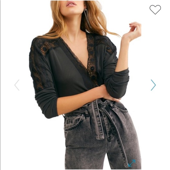 Free People Lola Lace Top - Picture 1 of 6